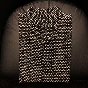 Star Print Button Up